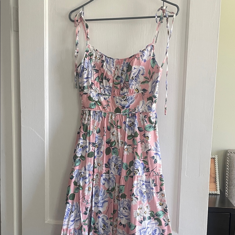 Yumi Kim Pink and Blue Floral Dress